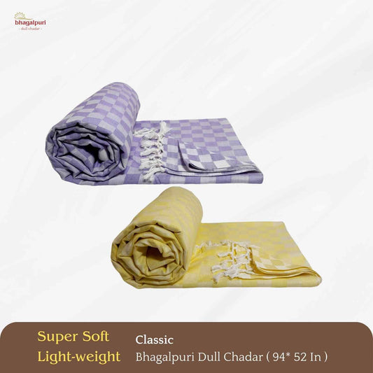 Summer & AC Blanket - Classic Bhagalpuri Dull Chadar Pack of Two | DULL 31 35