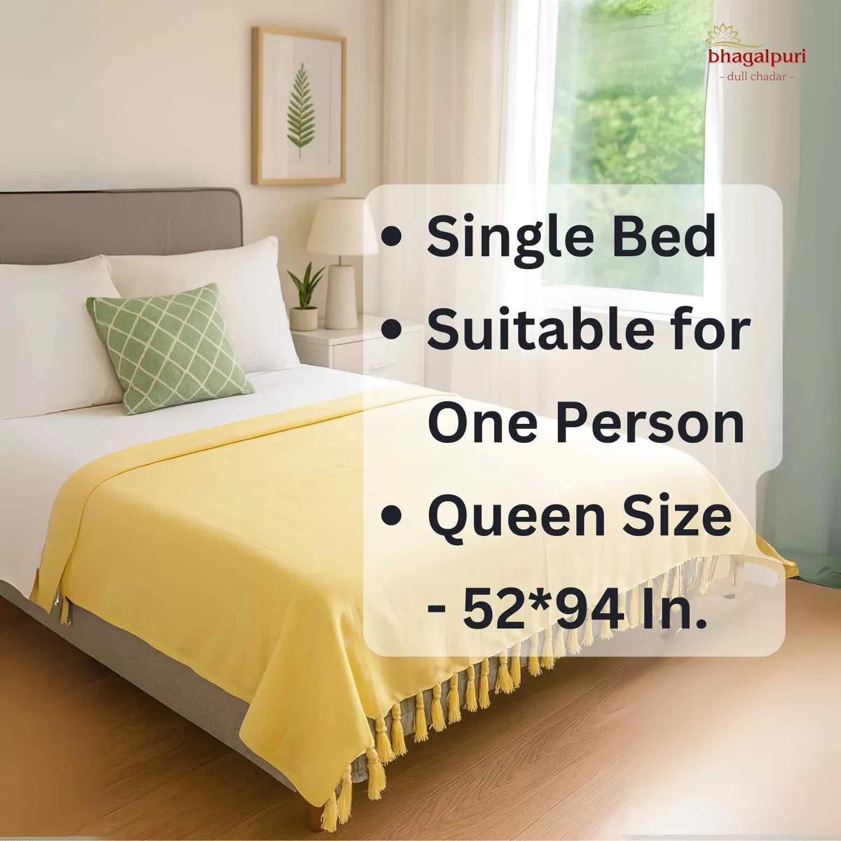 Summer Blanket - Premium Bhagalpuri Dull Chadar Pack of Three | DULL 61 62 63