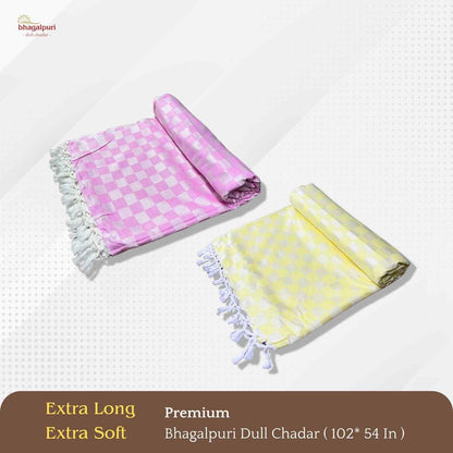 Super Soft & Gentle - Premium Bhagalpuri Dull Chadar Pack of Two | DULL 55 56