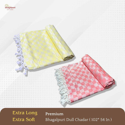 Super Soft & Gentle - Premium Bhagalpuri Dull Chadar Pack of Two | DULL 56 57