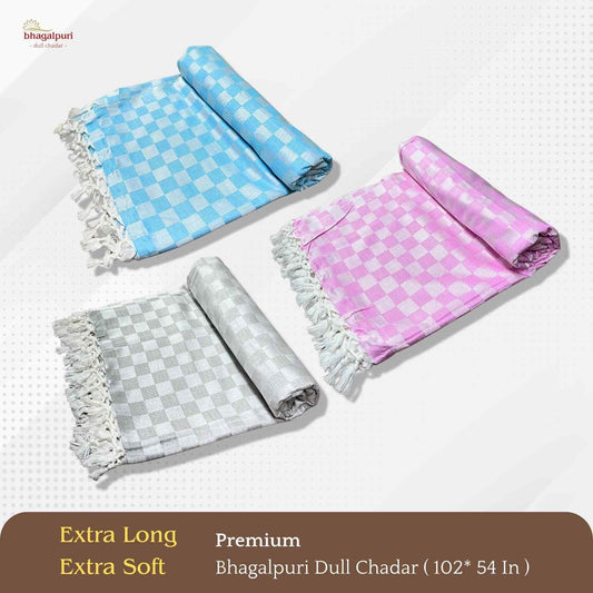 Super Soft & Gentle - Premium Bhagalpuri Dull Chadar Pack of Three | DULL 53 54 55