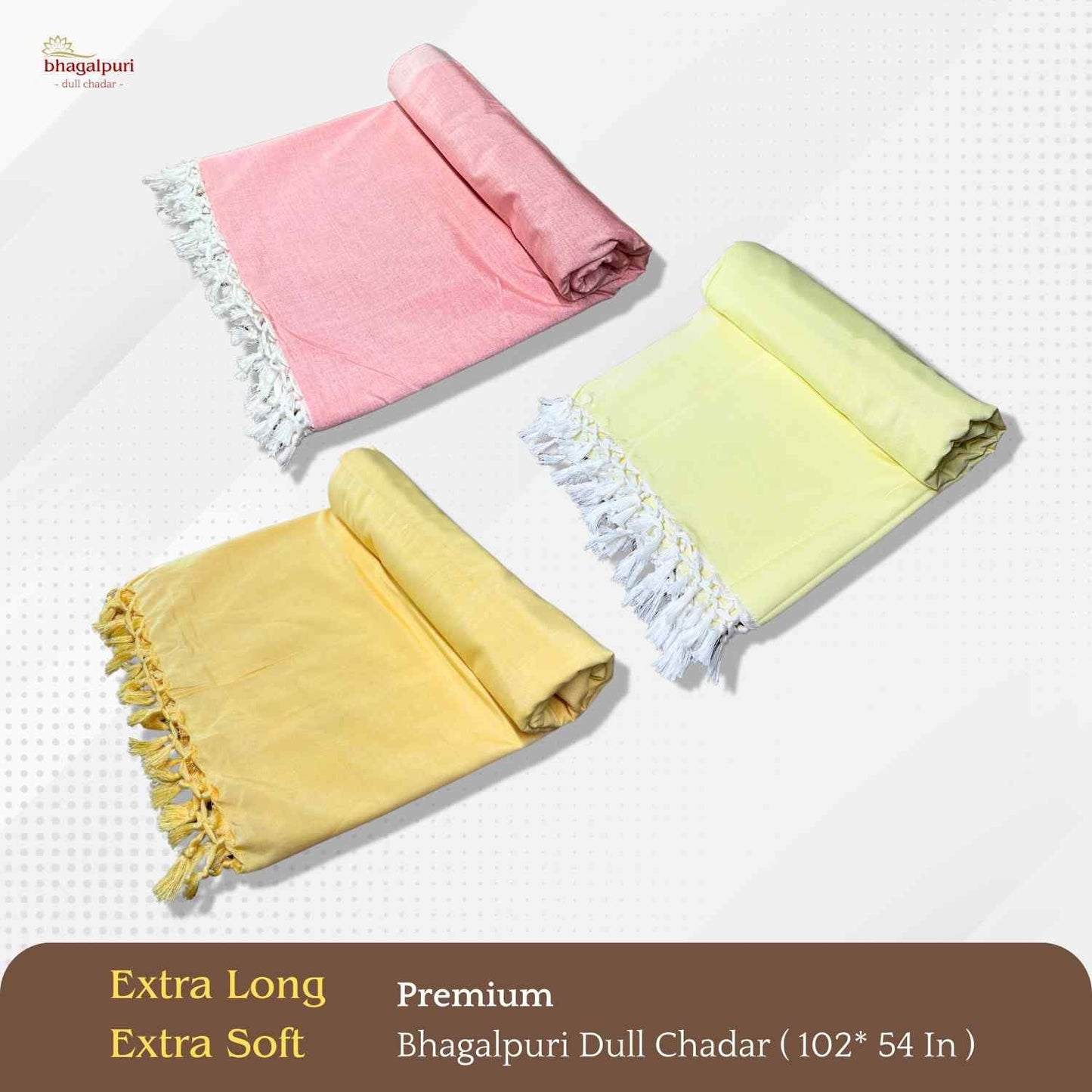 Summer Blanket - Premium Bhagalpuri Dull Chadar Pack of Three | DULL 67 68 69