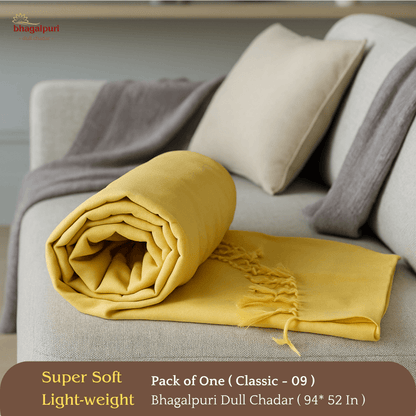 Travel & Lightweight - Classic Bhagalpuri Dull Chadar Pack of Two | DULL 09