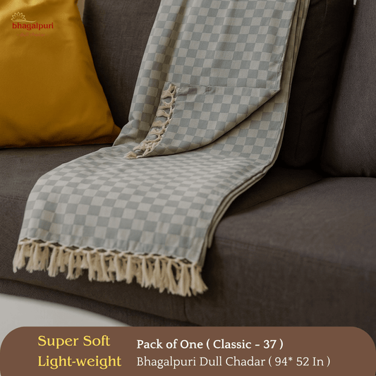 Summer & AC Blanket - Classic Bhagalpuri Dull Chadar Pack of Two | DULL 37