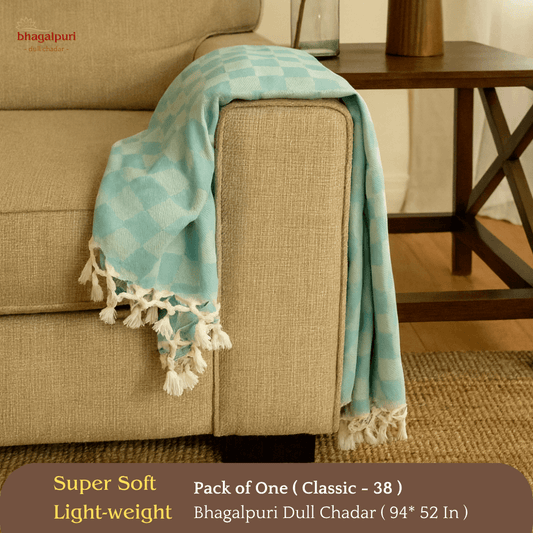 Summer & AC Blanket - Classic Bhagalpuri Dull Chadar Pack of Two | DULL 38