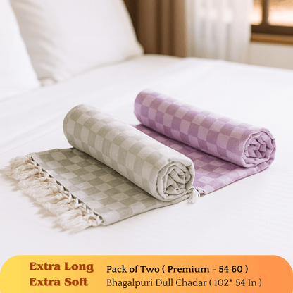 Summer Blanket - Premium Bhagalpuri Dull Chadar Pack of Two | DULL 54 60