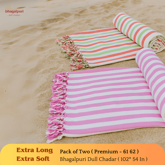 Summer Blanket - Premium Bhagalpuri Dull Chadar Pack of Two | DULL 61 62