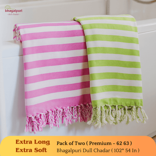 Summer Blanket - Premium Bhagalpuri Dull Chadar Pack of Two | DULL 62 63