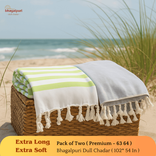 Summer Blanket - Premium Bhagalpuri Dull Chadar Pack of Two | DULL 63 64
