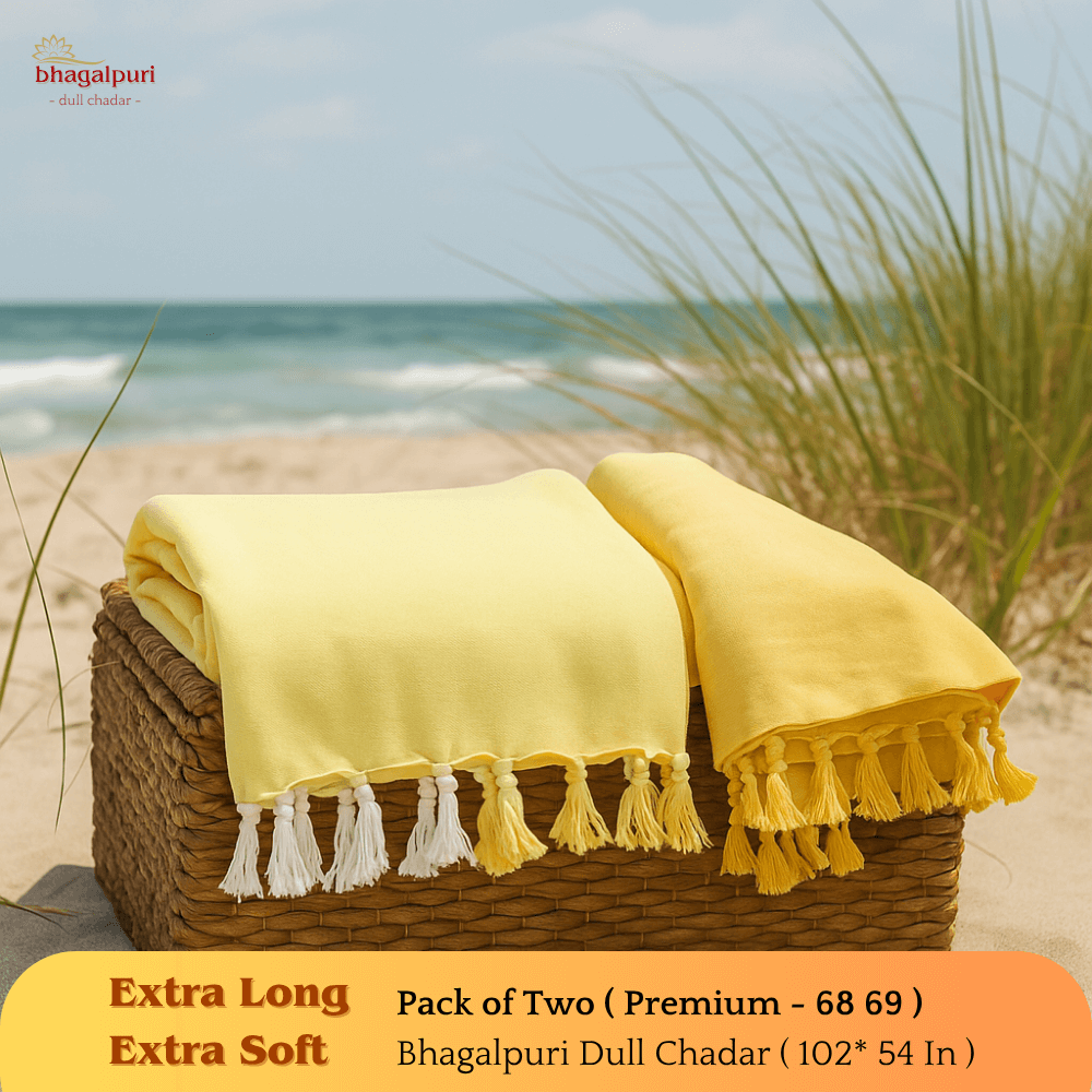 Summer Blanket - Premium Bhagalpuri Dull Chadar Pack of Two | DULL 68 69